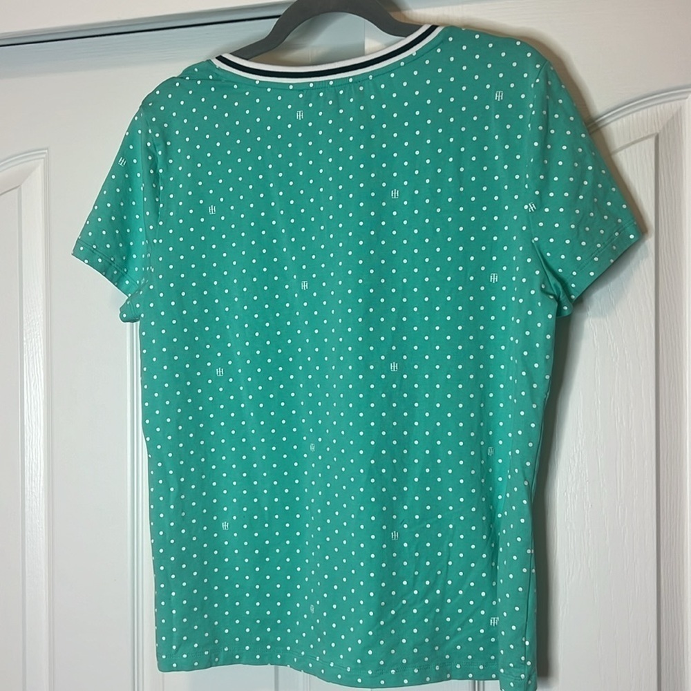 Tommy Hilfiger V-neck top - NWOT - polkadot - Women’s Large - Picture 5 of 5